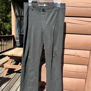 Betabrand dress pant yoga pants medium petite in charcoal